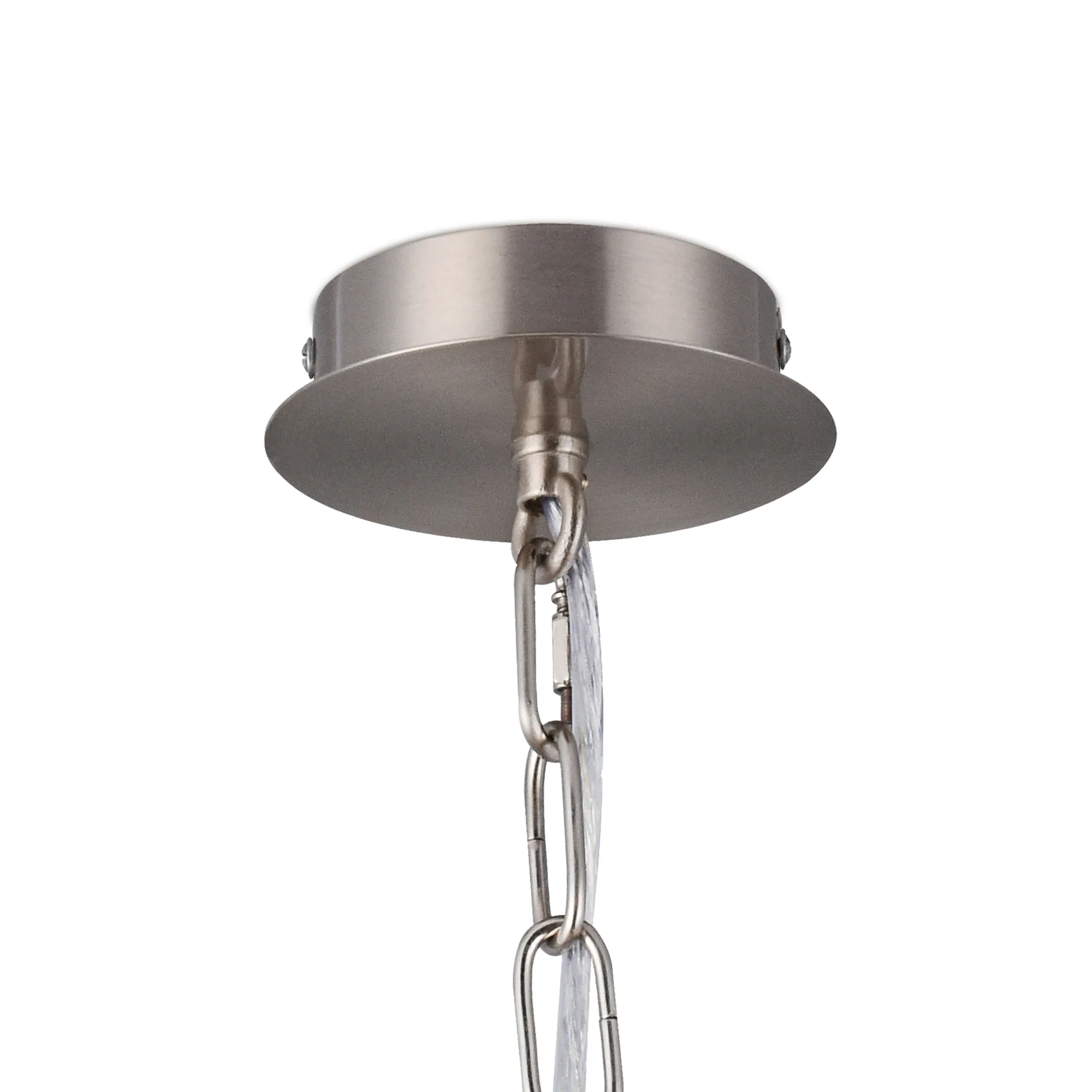 Banyan 60cm 5 Light Pendant Satin Nickel, Ivory Pearl DK0063  Deco Banyan SN IV